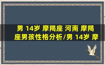 男 14岁 摩羯座 河南 摩羯座男孩性格分析/男 14岁 摩羯座 河南 摩羯座男孩性格分析-我的网站